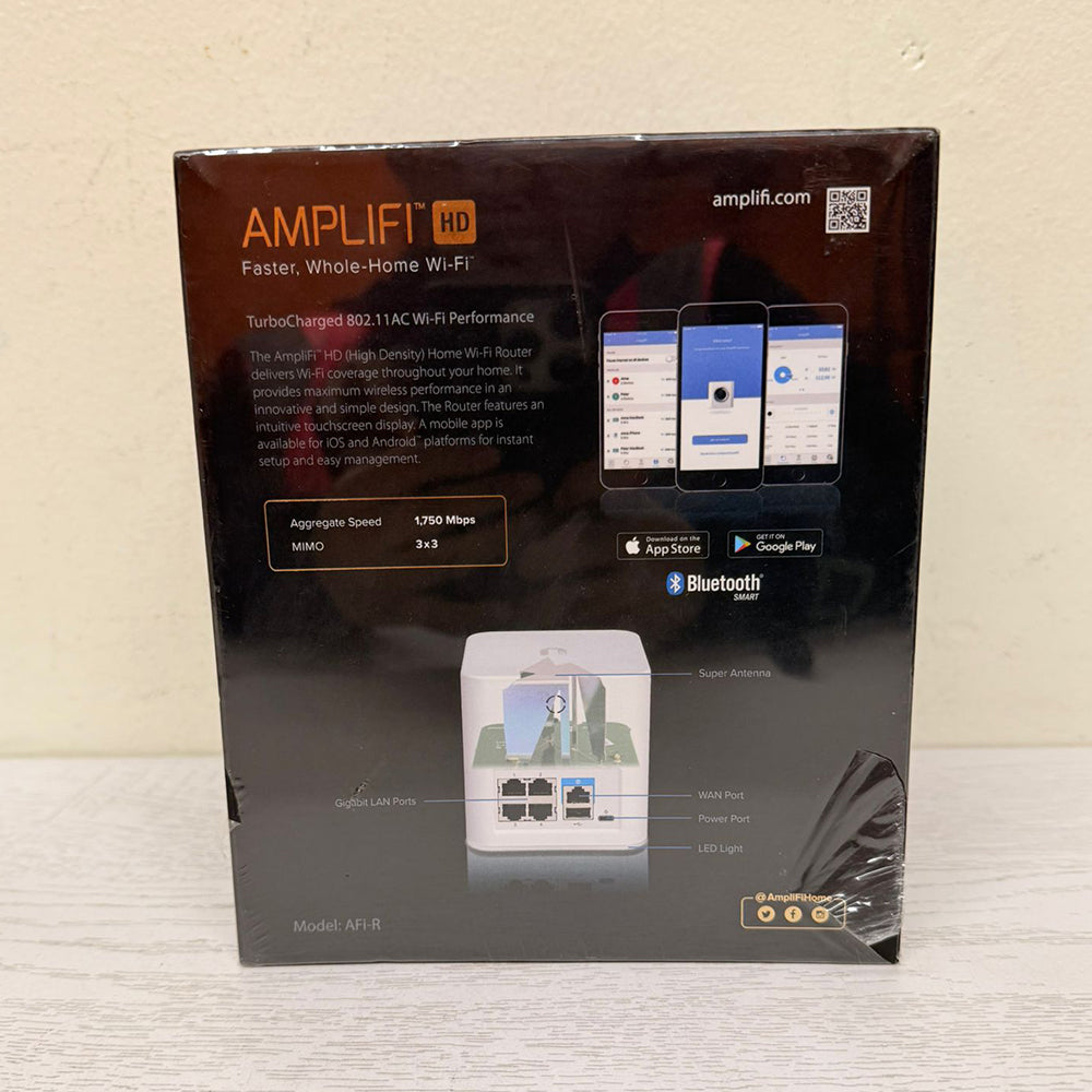AmpliFi HD Whole Home Wi-Fi Router by Ubiquiti – Touchscreen Display, 802.11AC, 3x3 MIMO – Brand New