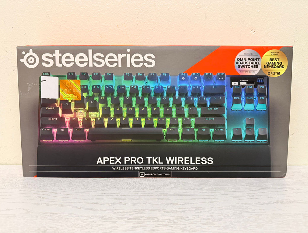 SteelSeries Apex Pro TKL Wireless Mechanical Gaming Keyboard – RGB, Rapid Trigger, Omnipoint 2.0 – Brand New