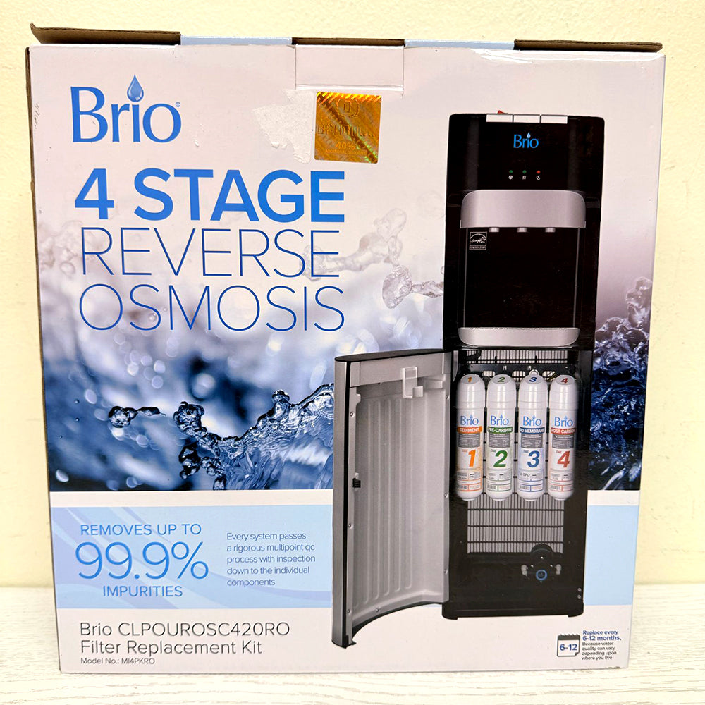 Brio 4-Stage Reverse Osmosis Water Cooler Filter Replacement Kit (Model CLPOUROSC420RO) – Lightly Used