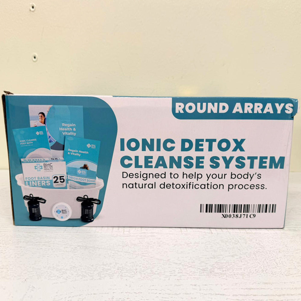 Better Health Company Ionic Detox Cleanse System – Foot Spa Bath with Round Arrays & Liners – Brand New