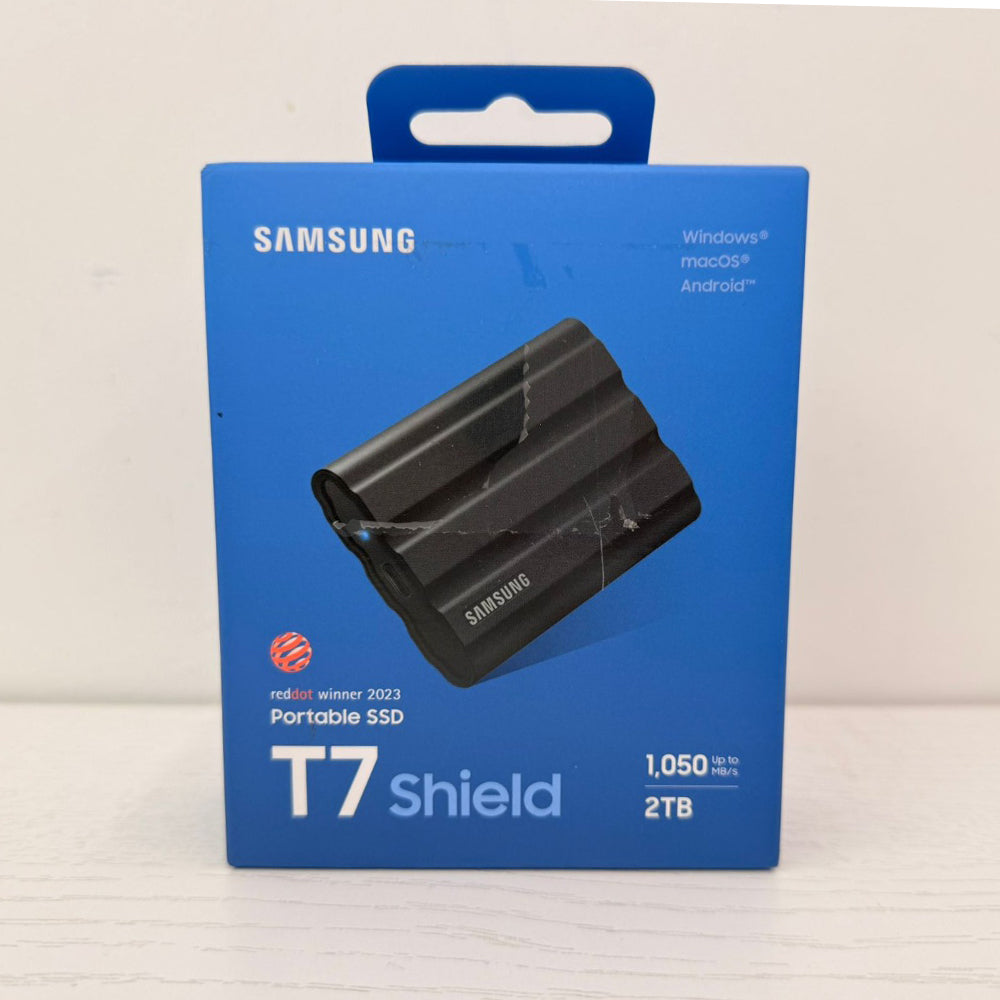Samsung T7 Shield 2TB Portable SSD – USB 3.2 Gen 2, AES 256-bit Encryption – MU-PE2T0S – Brand New