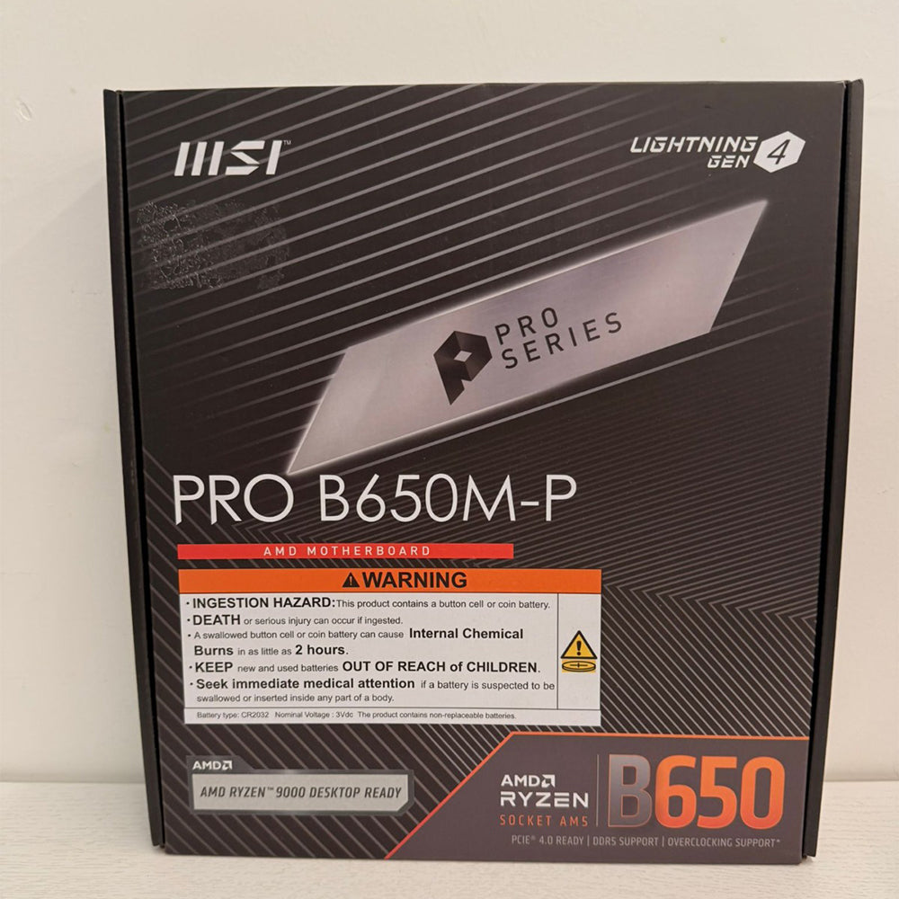MSI PRO B650M-P AM5 DDR5 mATX Desktop Motherboard – Brand New