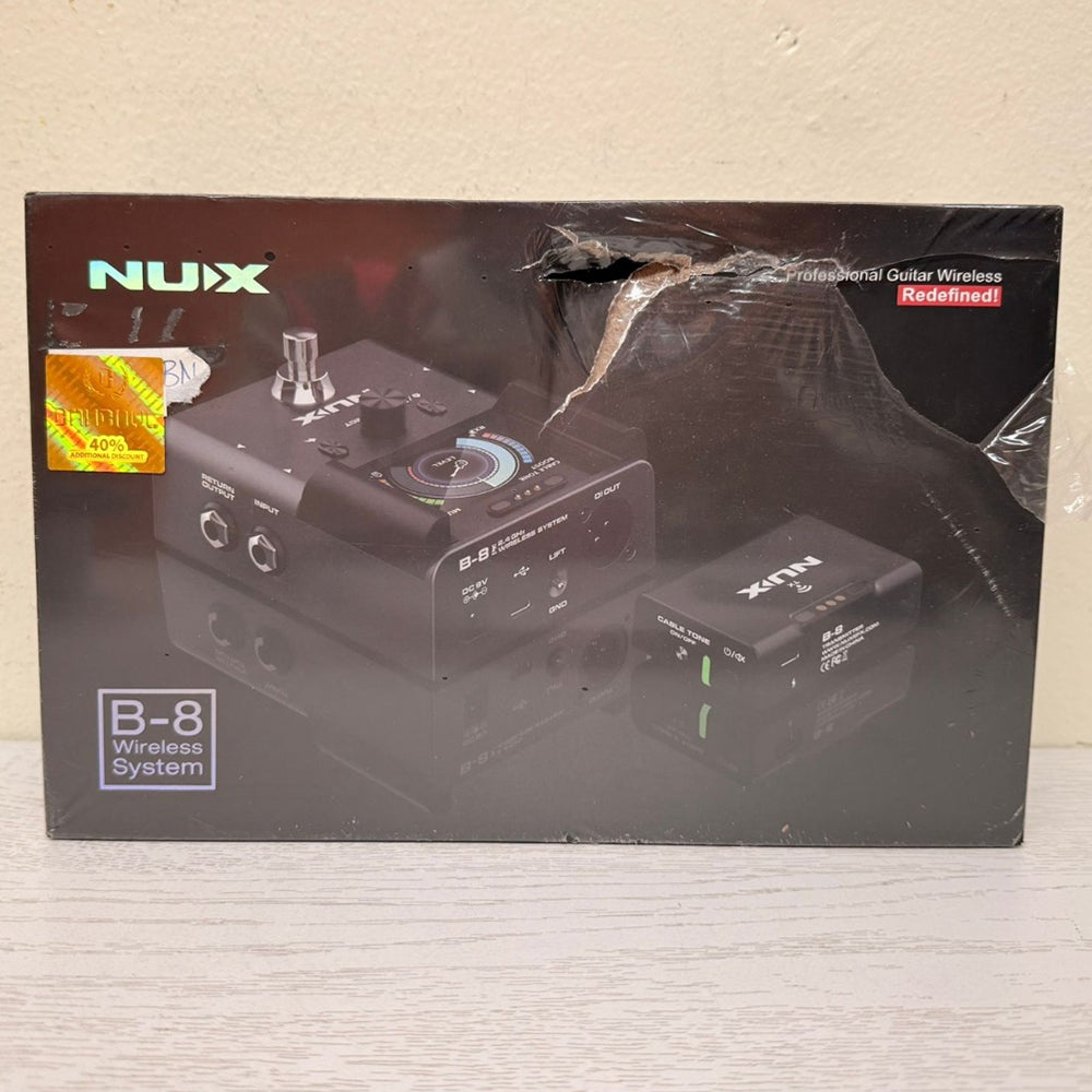NUX B-8 Professional Guitar Wireless System – 2.4GHz | Black | Brand New