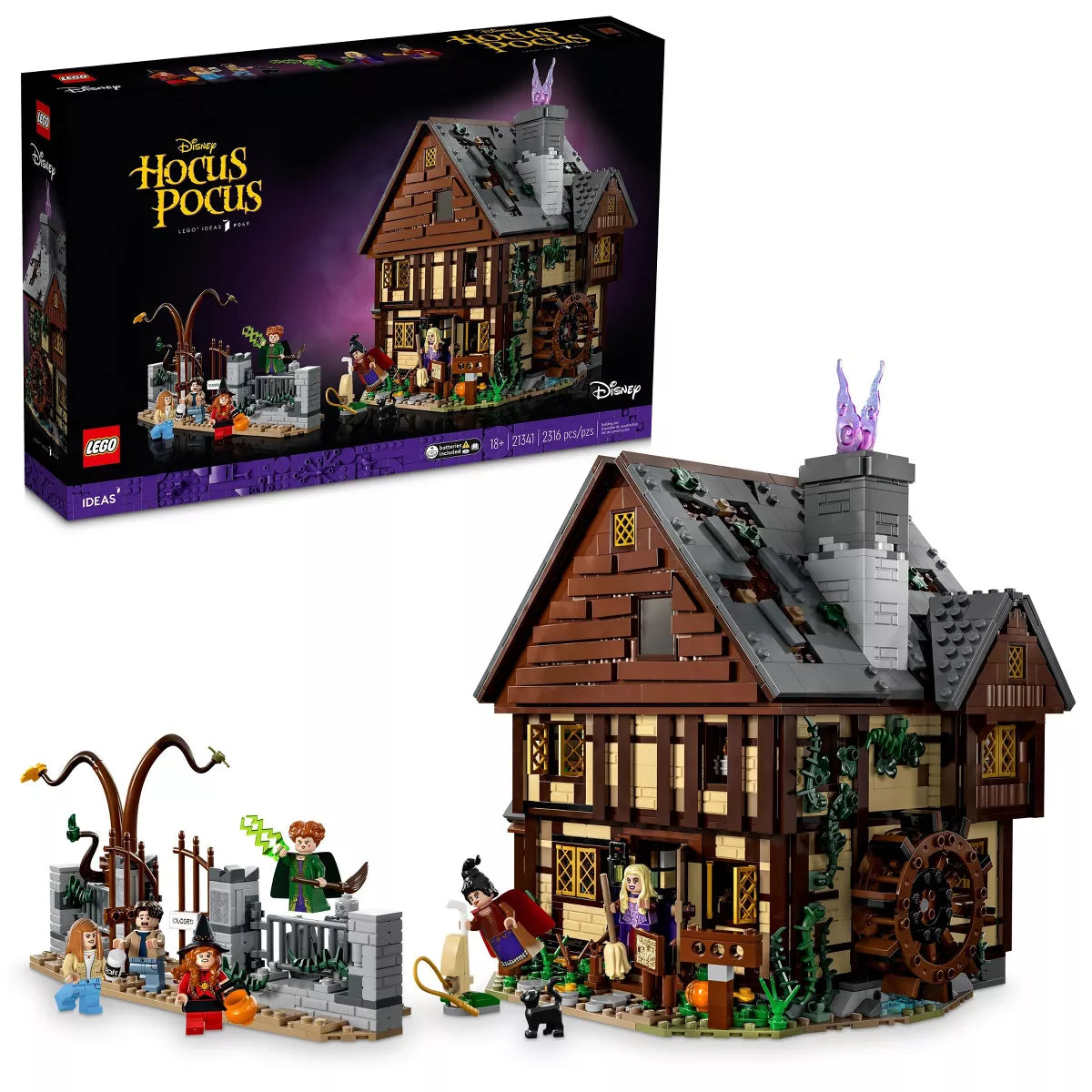 LEGO Ideas Disney Hocus Pocus: The Sanderson Sisters' Cottage 21341 (Incomplete set)