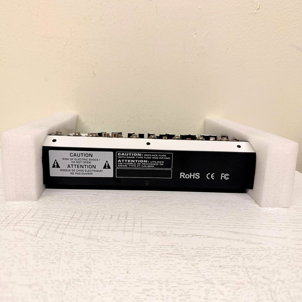 6-Channel Professional Audio Mixer – USB Interface, 16-Bit DSP, Reverb, Phantom Power – Lightly Used