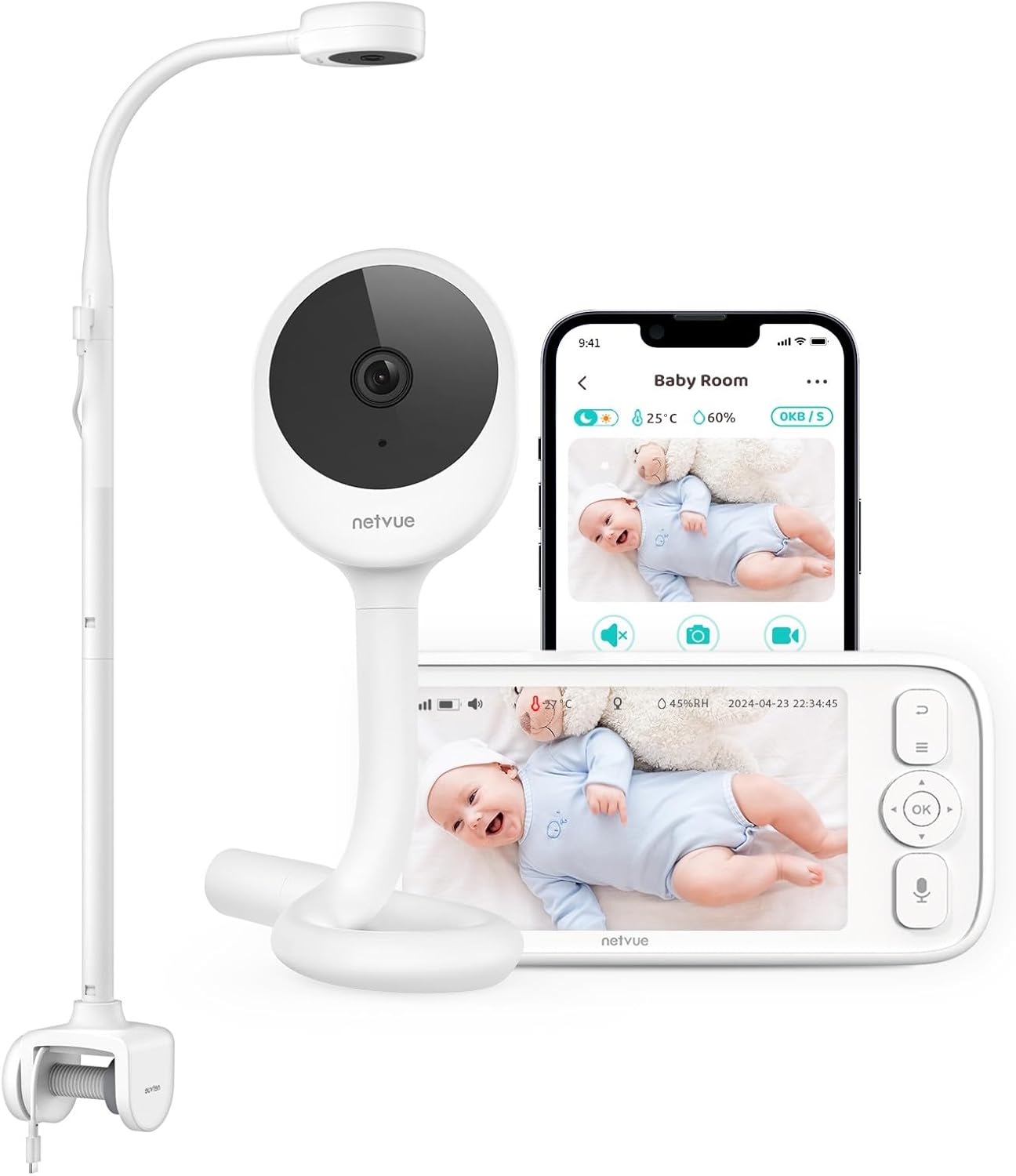 NETVUE Peekababy Baby Camera Monitor (Brand New)