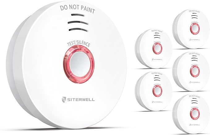 SITERWELL Smoke Detector 6-Pack (Brand New)