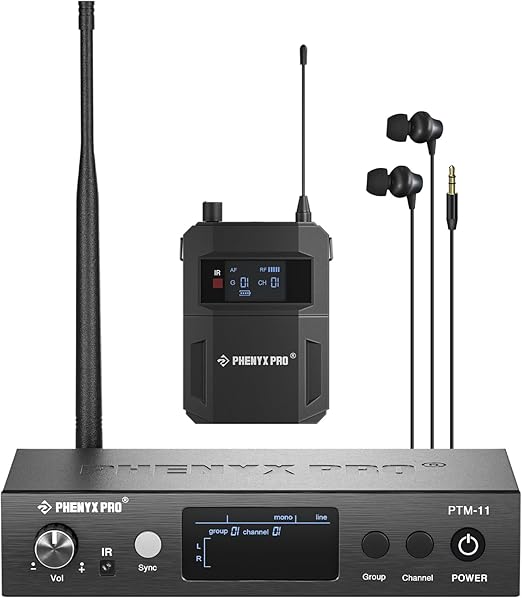 Phenyx Pro UHF Mono Wireless In-Ear Monitor System (PTM-11) (Open Box)