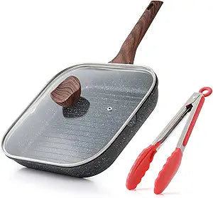 Nonstick Grilling Pan with Lid for Stove Tops (Brand New)