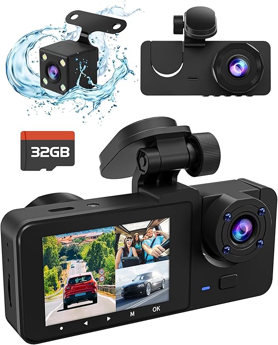 3 Channel 4K Dash Cam (Brand New)