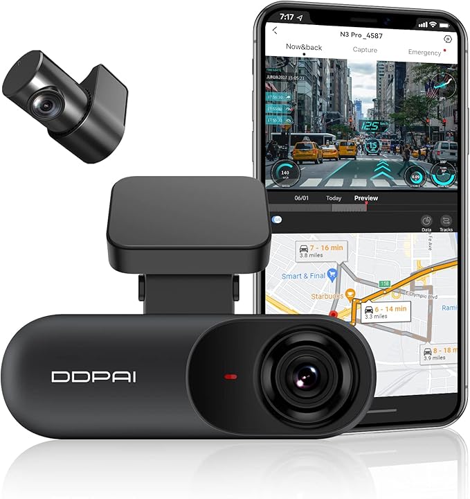 DDPAI N3 PRO 2.5K Dual Dash Cam (Brand New)