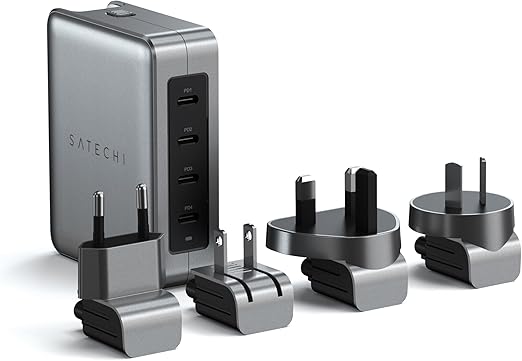 Satechi GaN Travel Charger – 145W USB-C Charger with 4 Ports