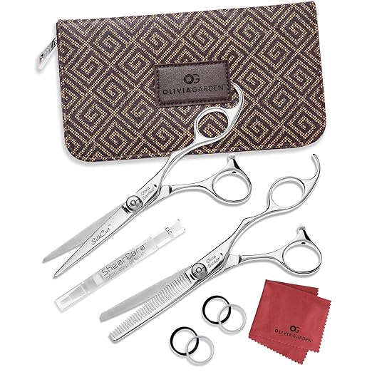 Olivia Garden SilkCut Professional Shear & Thinner Case (Open Box)