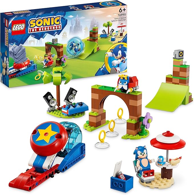 LEGO Sonic The Hedgehog Sonic’s Speed Sphere Challenge 76990 Building Toy Set (Brand New)