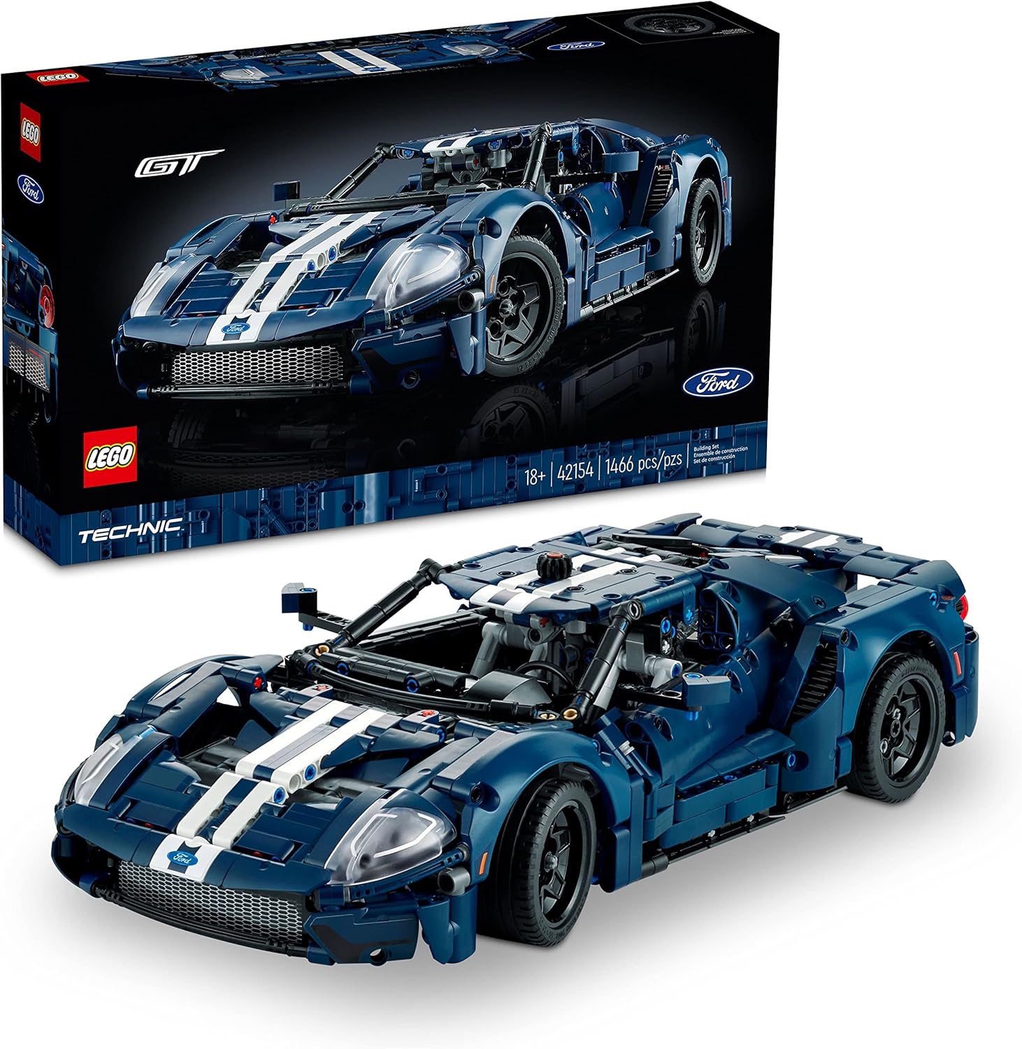 LEGO Technic 2022 Ford GT 42154 Car Model Kit (Open Box)