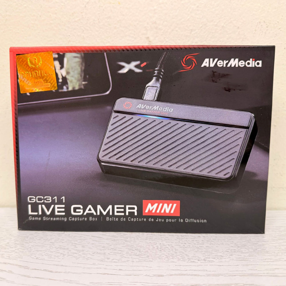 AVerMedia Live Gamer MINI Video Capture Device GC311 – Full HD 1080p60, Plug & Play, Hardware Encoding, RECentral Software – Brand New