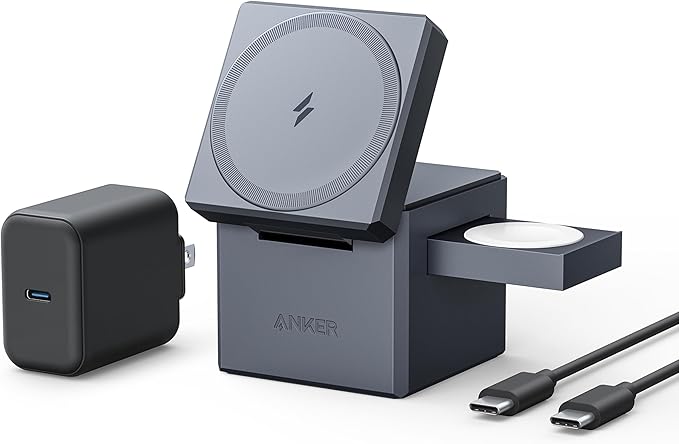 Anker MagSafe Charger Stand - 3-in-1 Wireless Charging Cube