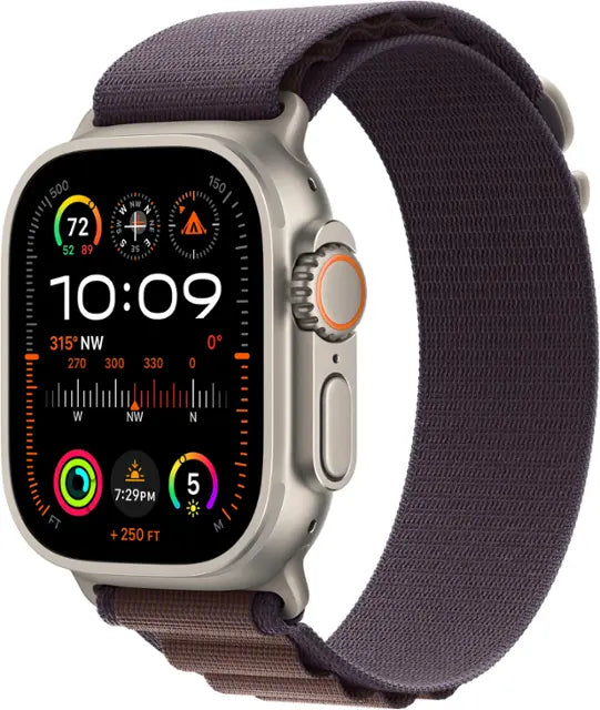 Apple Watch Ultra 2 GPS + Cellular (49mm) – Titanium Case with Indigo Alpine Loop