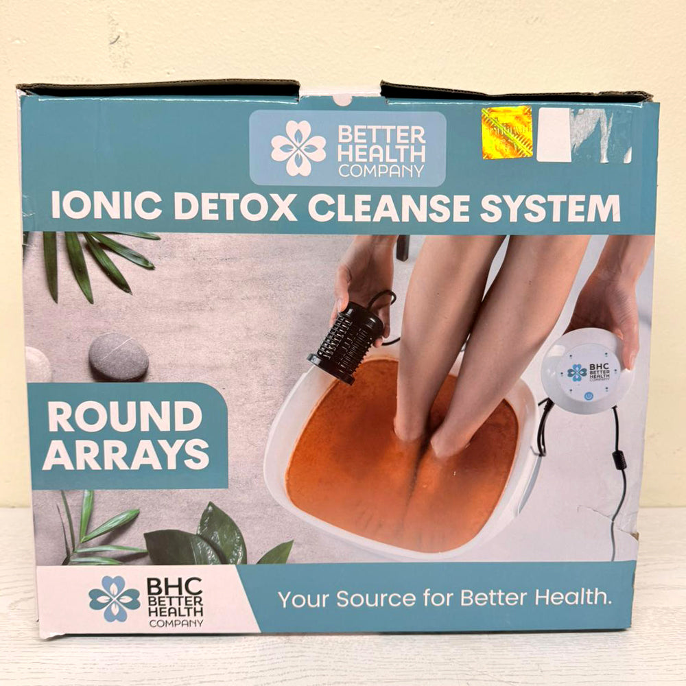 Better Health Company Ionic Detox Cleanse System – Foot Spa Bath with Round Arrays & Liners – Brand New