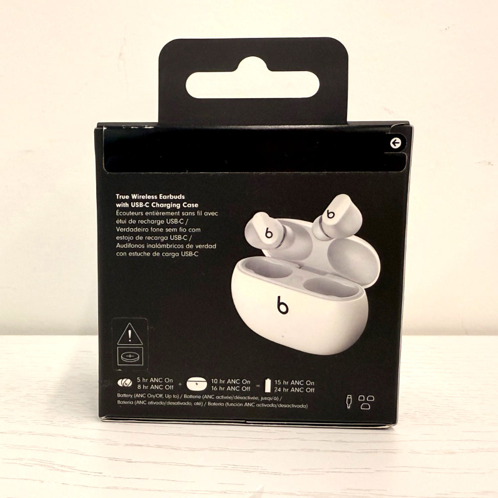 Beats Studio Buds – True Wireless Noise Cancelling Earbuds, White (Brand New)