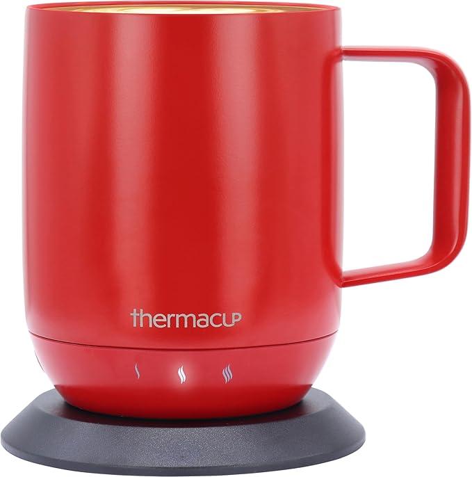 Thermacup Self-Heating Temperature Controlled Coffee Mug with Lid