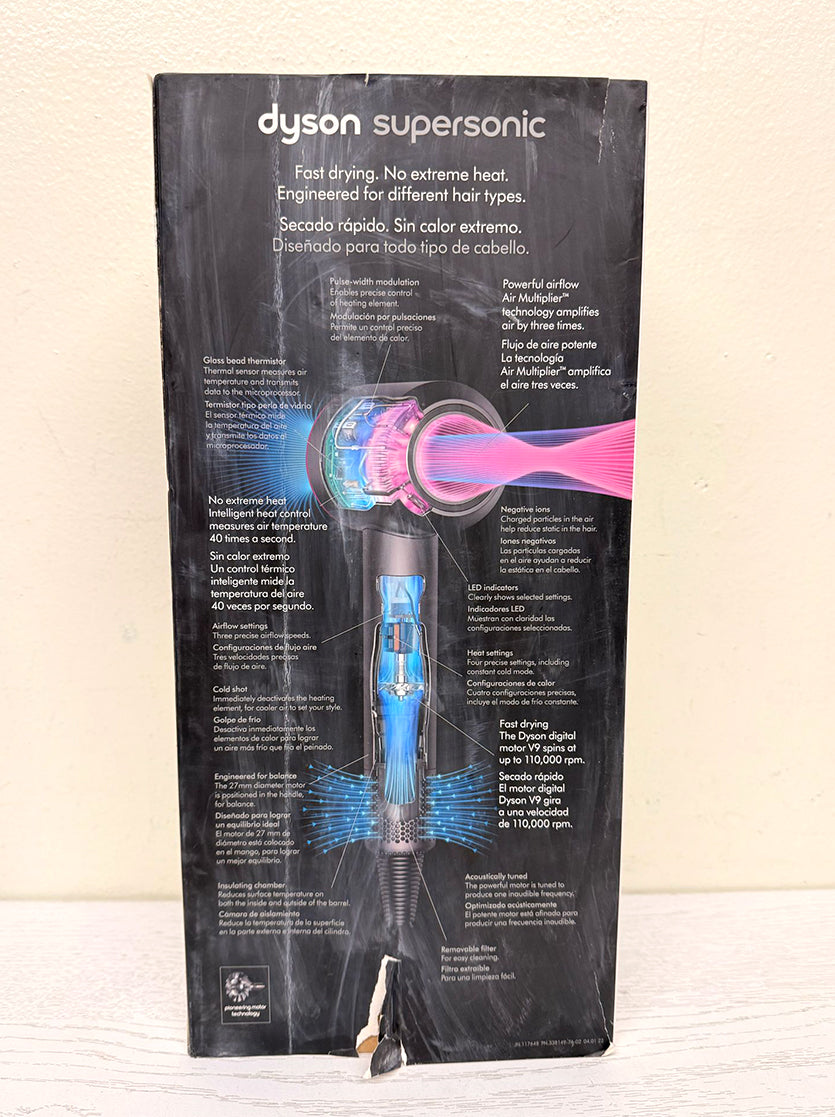 Dyson Supersonic™ Hair Dryer – Fast Drying, Magnetic Attachments, Open Box Like New