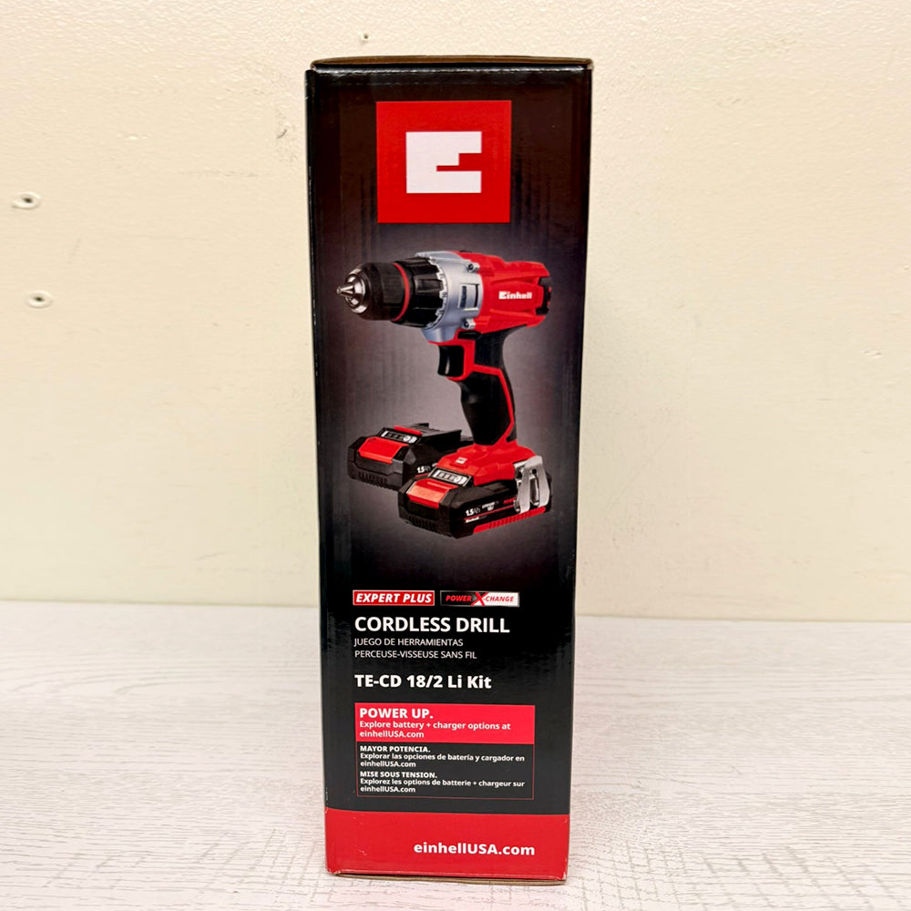 Einhell TE-CD 18/2 Li Kit 18V Cordless Drill/Driver with 2x Batteries + Charger – (Brand New)