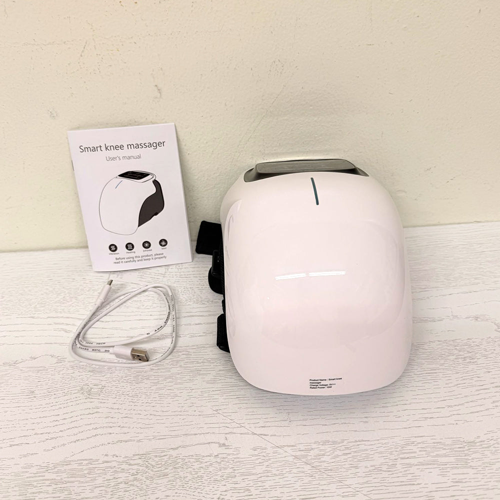FOCHIER F Knee Massager – Wireless Heated Vibration Therapy with Infrared, LED Touchscreen & Adjustable Straps – Rechargeable for Joint Pain Relief (Lightly Used)