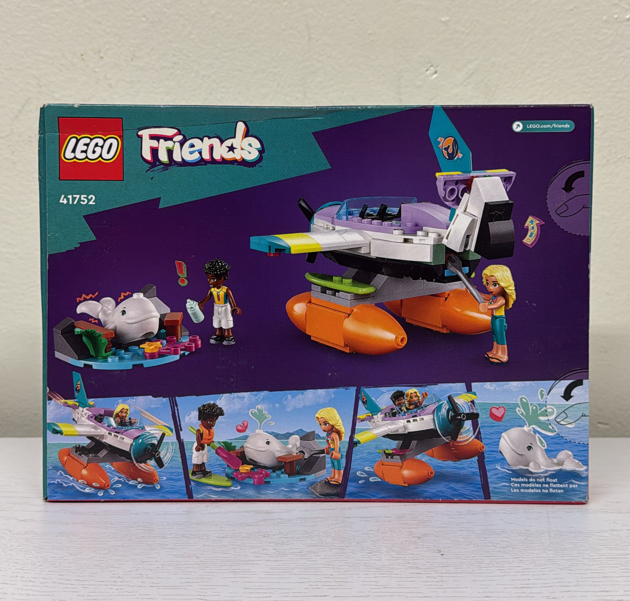 LEGO Friends Sea Rescue Plane Toy Adventure Building Set 41752