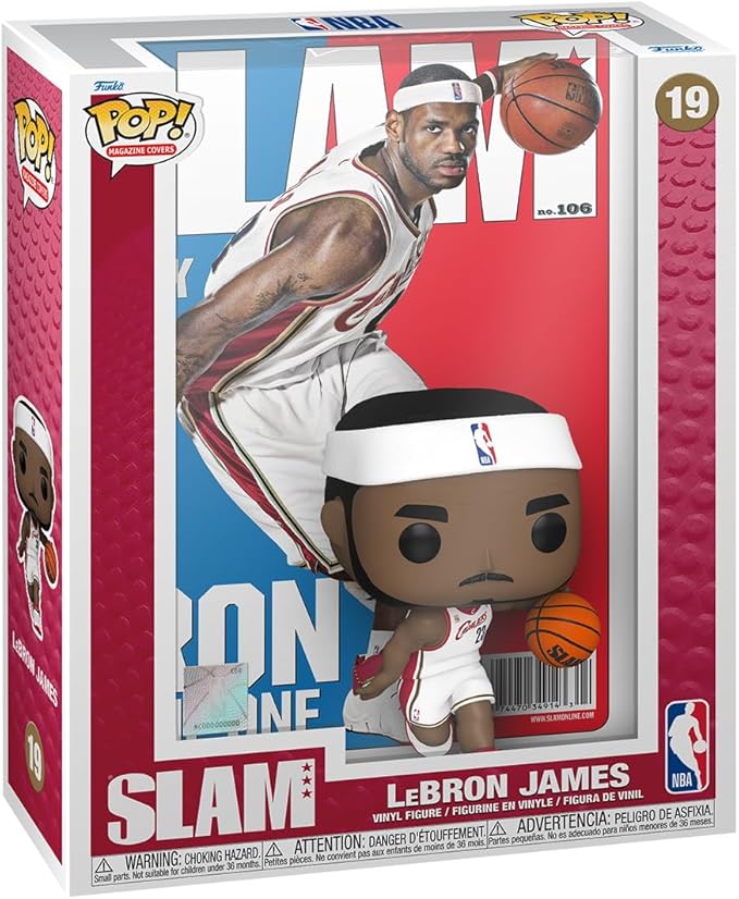 Funko Pop! NBA Cover: SLAM - LeBron James – Iconic Collectible for NBA Fans