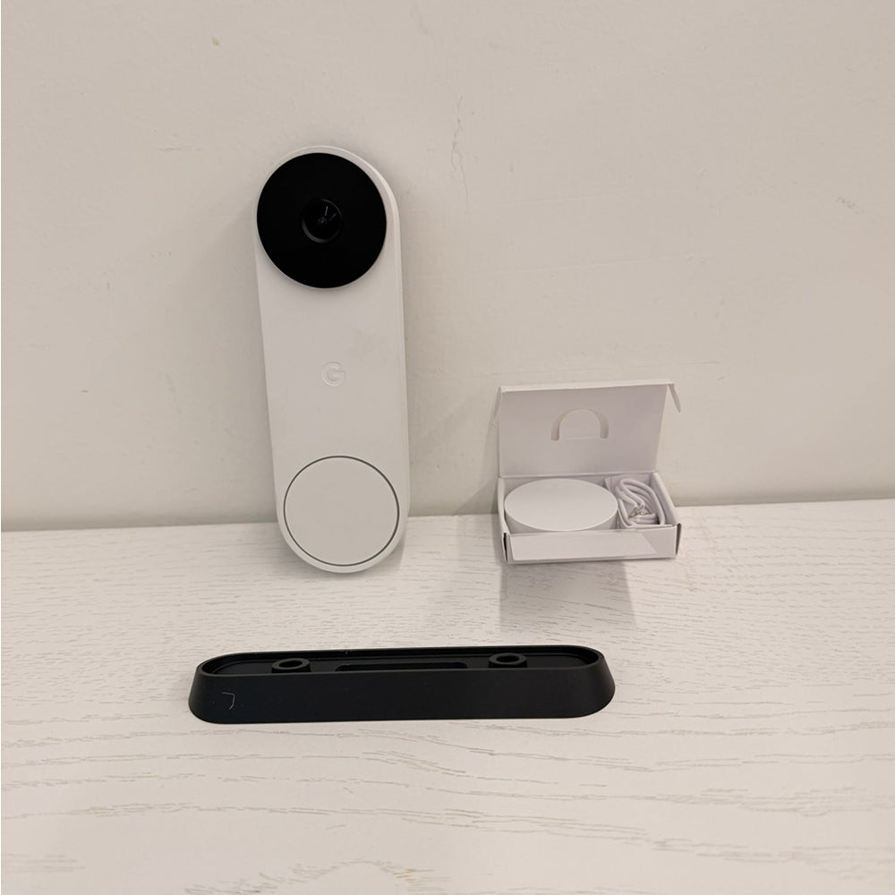 Google Nest Doorbell (Wired, 2nd Gen) – Video Doorbell Camera – Snow (Open Box)