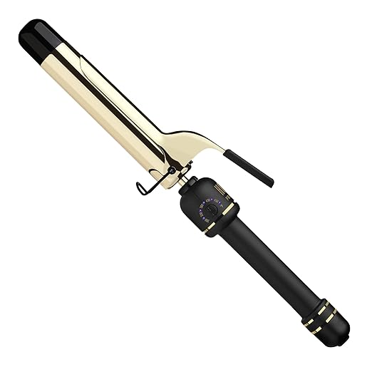 HOT TOOLS New and Improved 24K Gold Professional 1.25" Extended Barrel Curling Iron