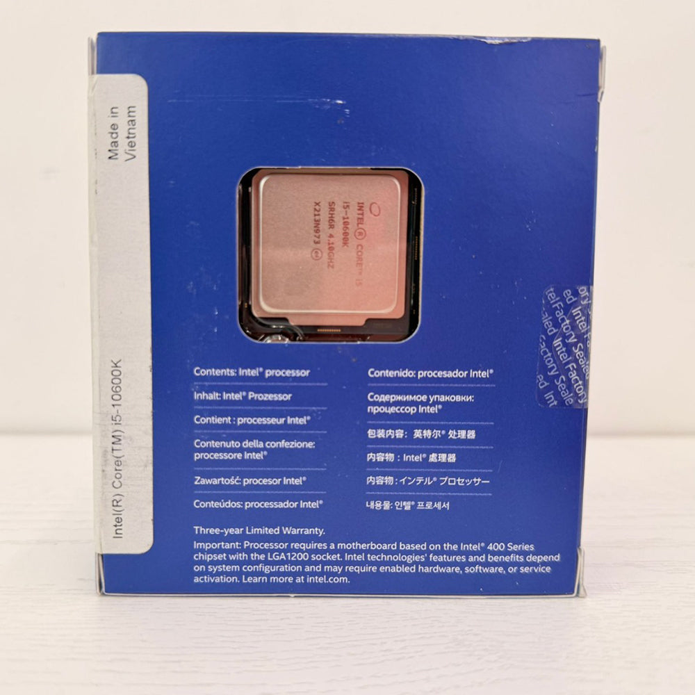 Intel Core i5-10600K Desktop Processor – 10th Gen, Unlocked, LGA1200 – Brand New