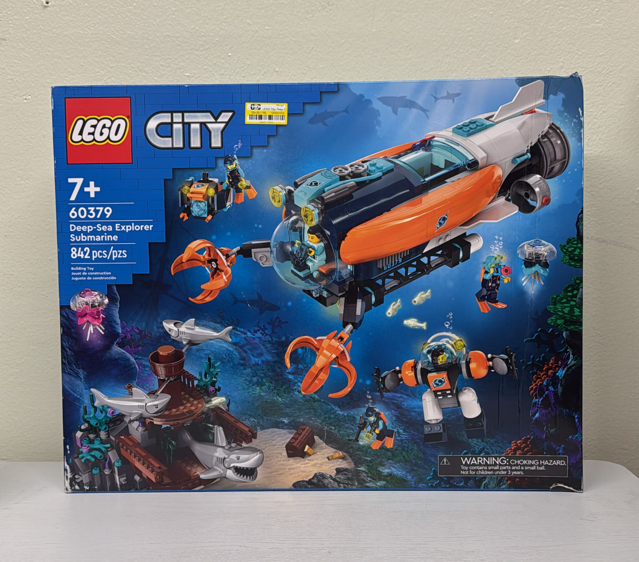 LEGO City Deep-Sea Explorer Submarine Multi-Feature Building Toy Set (60379)