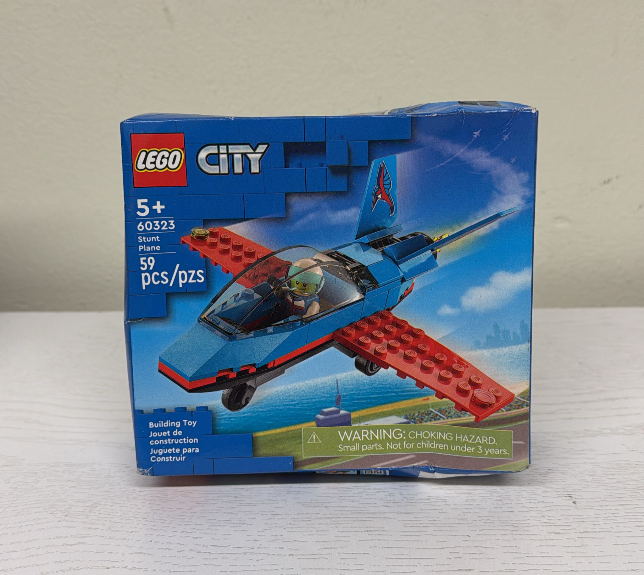 LEGO City Great Vehicles Stunt Plane Toy Building Set (60323)