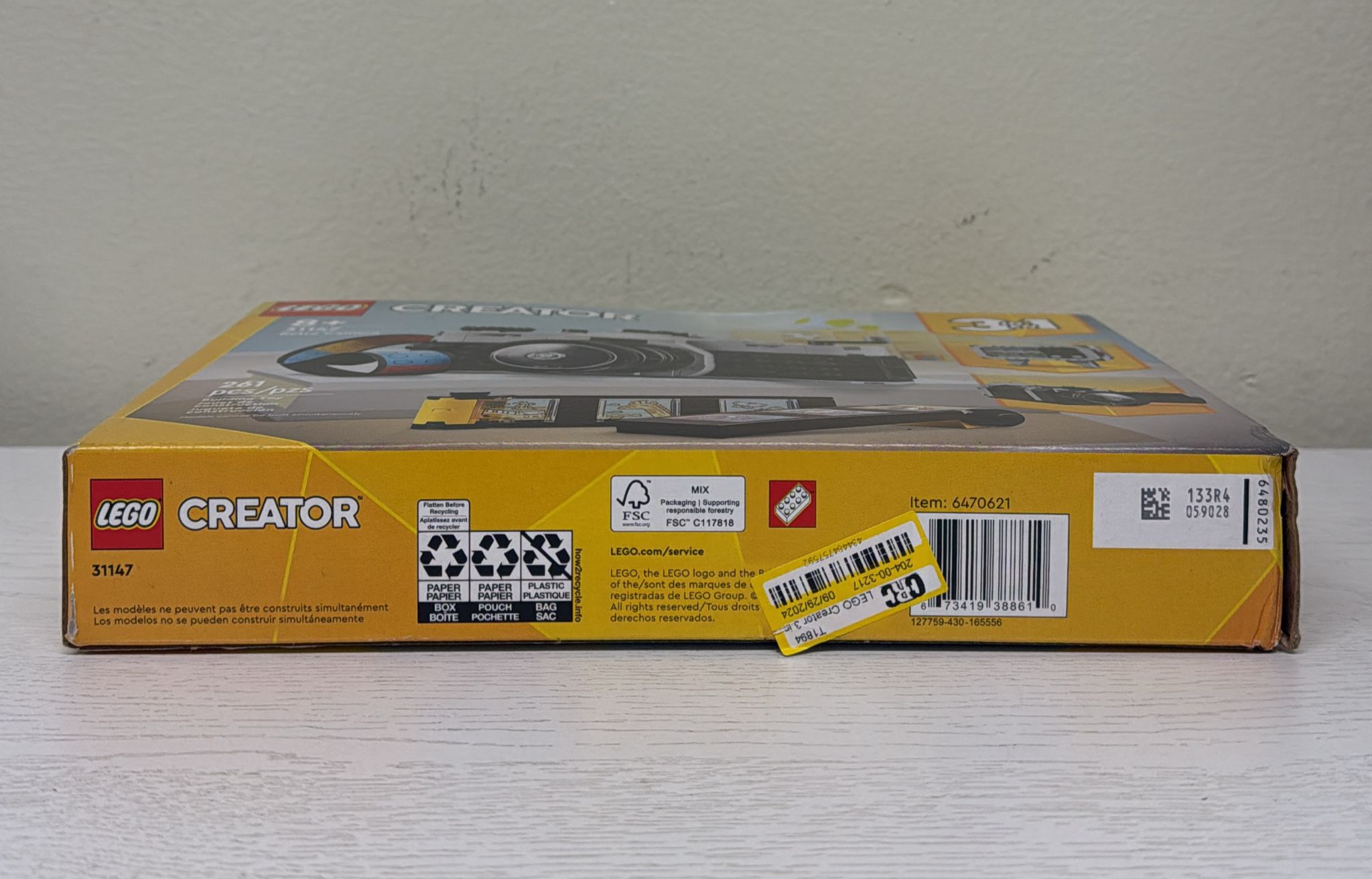 LEGO Creator 3-in-1 Retro Camera Toy 31147