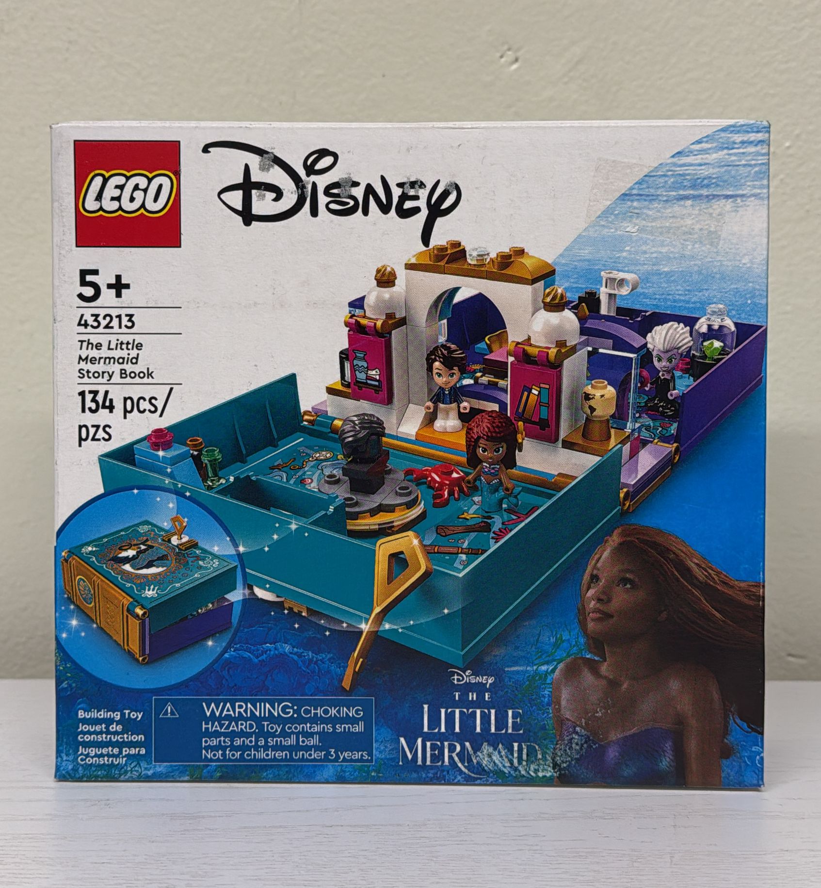 LEGO Disney The Little Mermaid Story Book Building Toy with Micro-Dolls (43213)