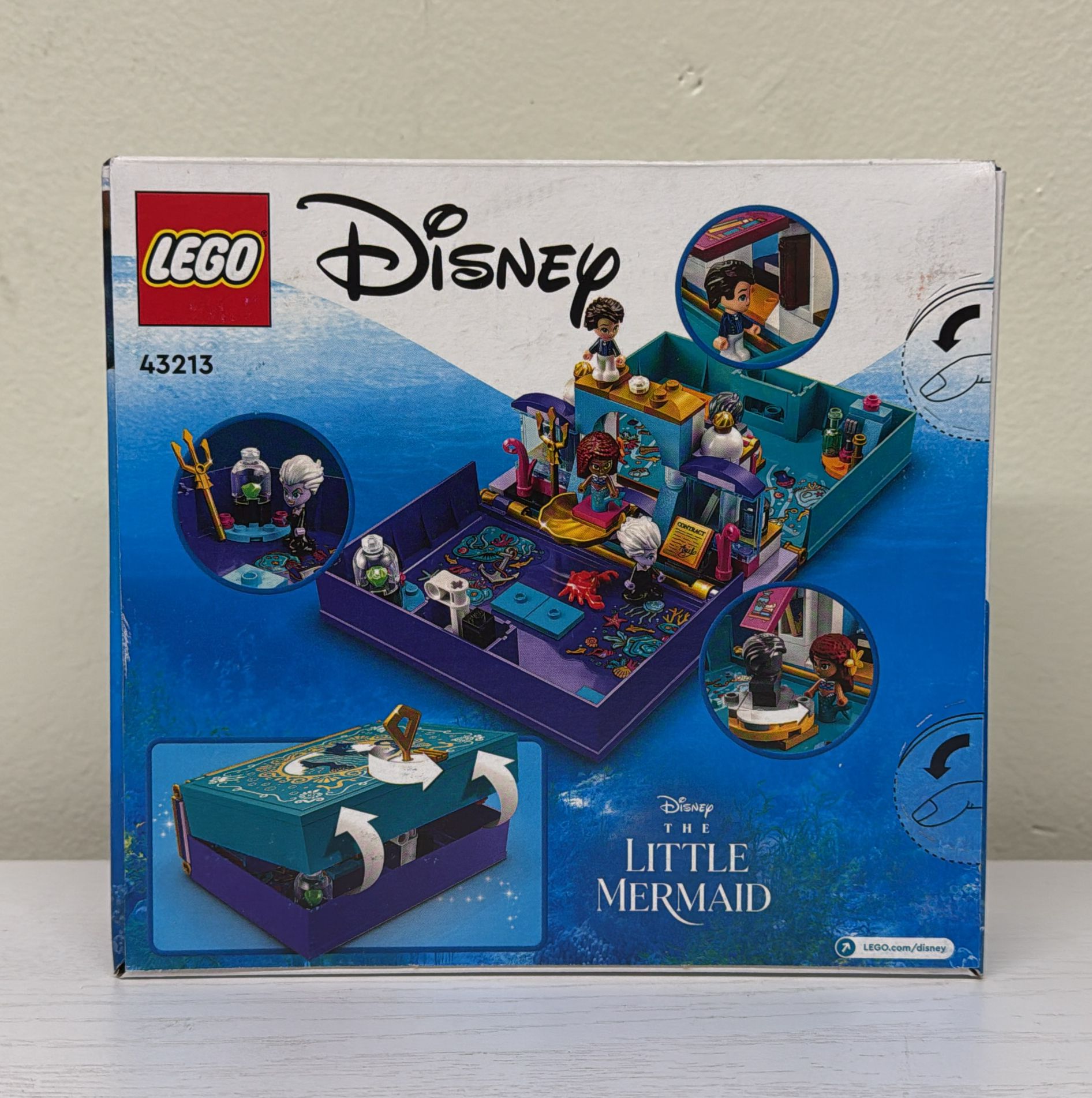 LEGO Disney The Little Mermaid Story Book Building Toy with Micro-Dolls (43213)