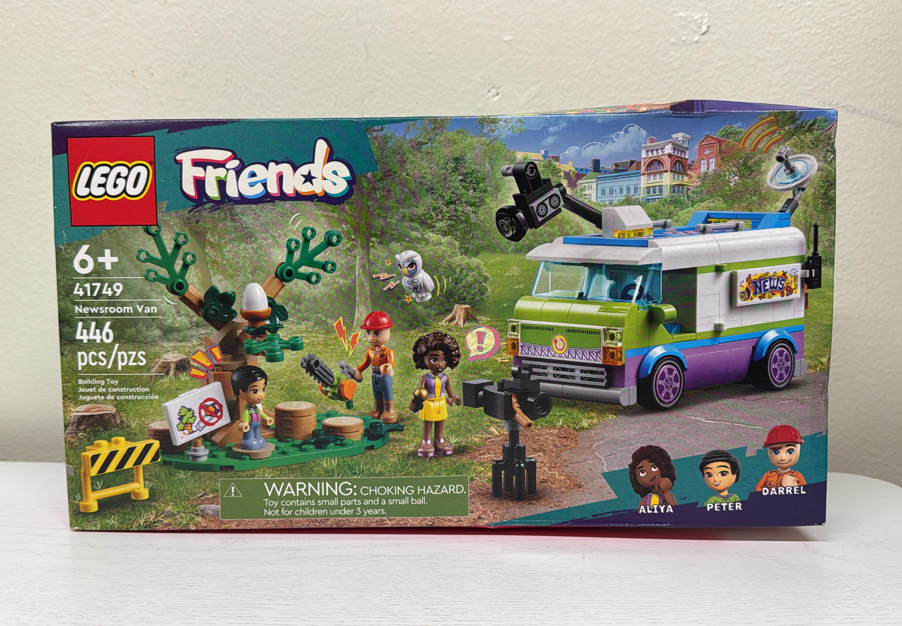 LEGO Friends Newsroom Van Pretend Building Toy 41749