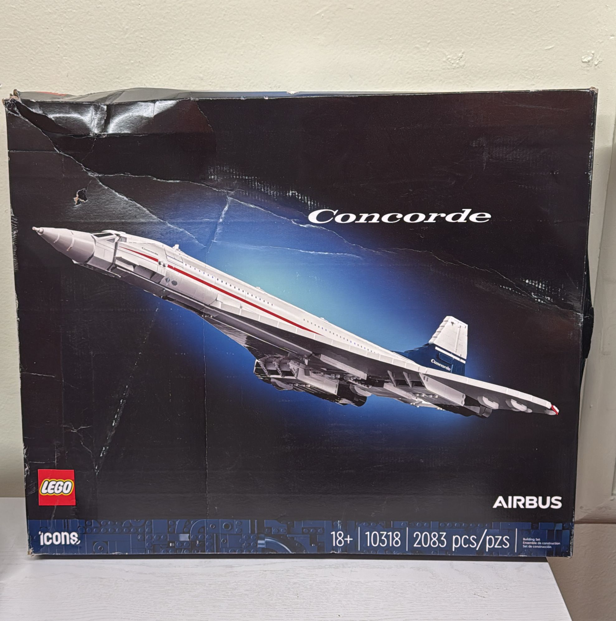 LEGO Icons Concorde Model Plane Building Set 10318