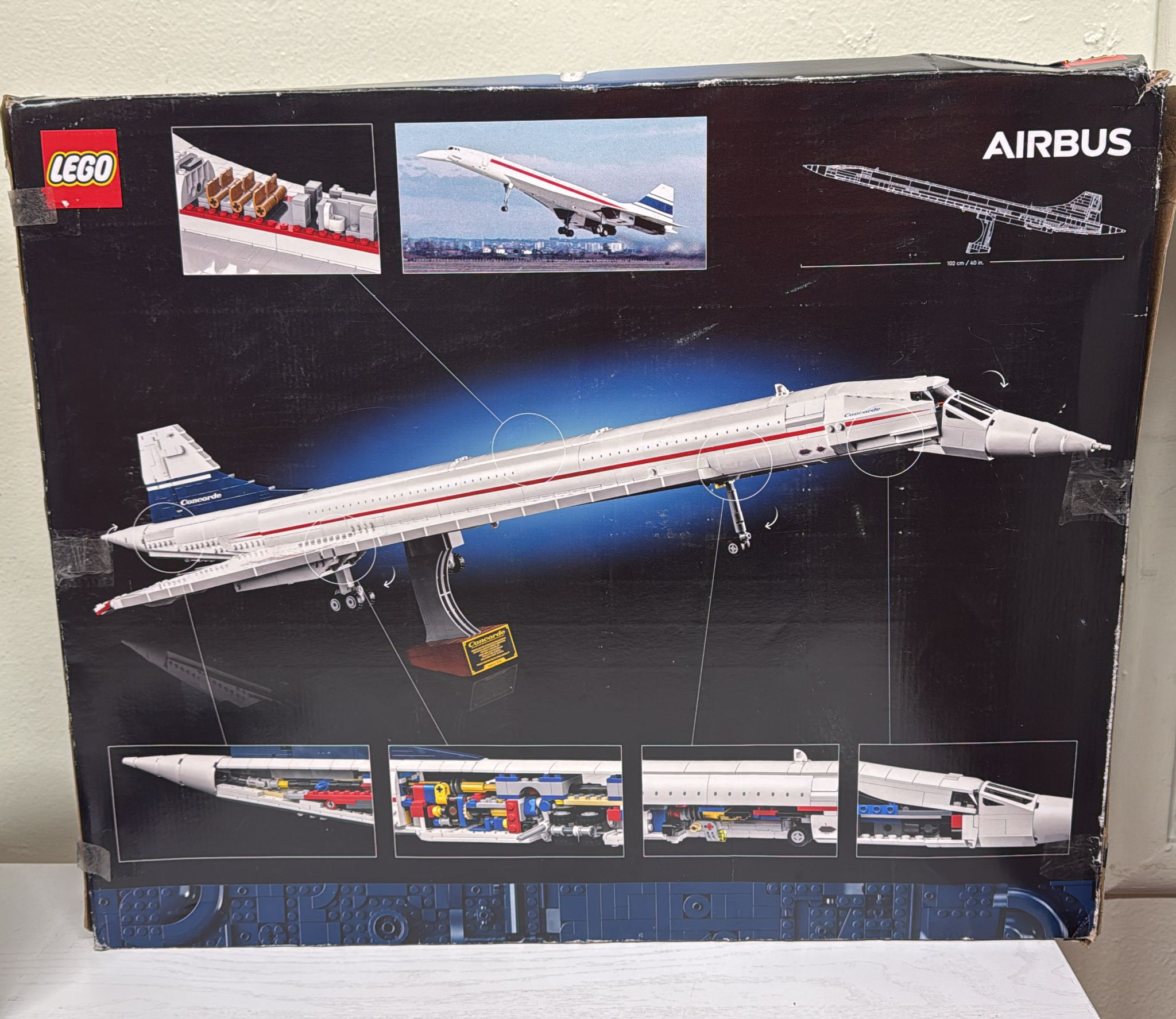 LEGO Icons Concorde Model Plane Building Set 10318