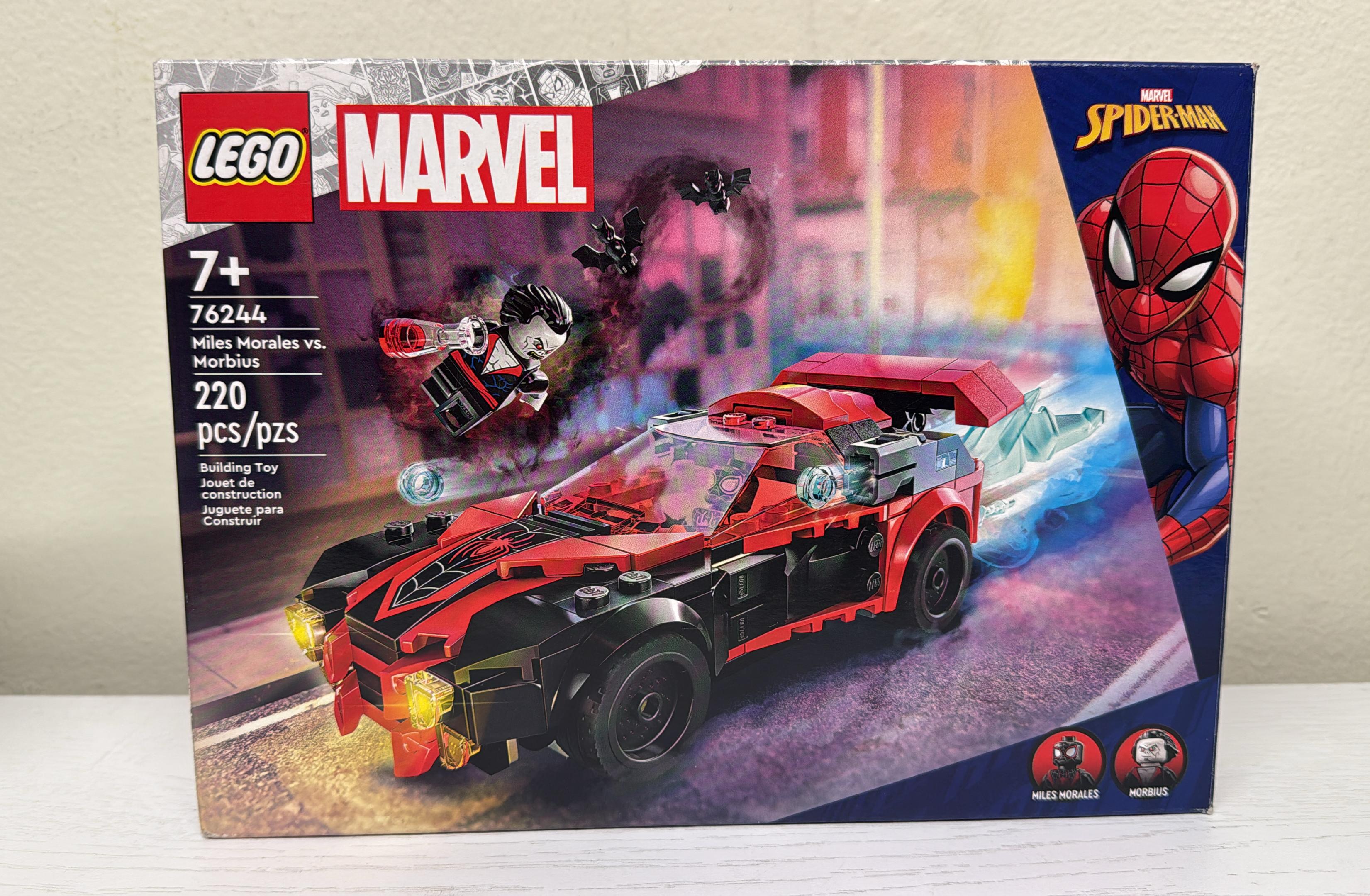 LEGO Marvel Miles Morales vs. Morbius Toy Car Set (76244)