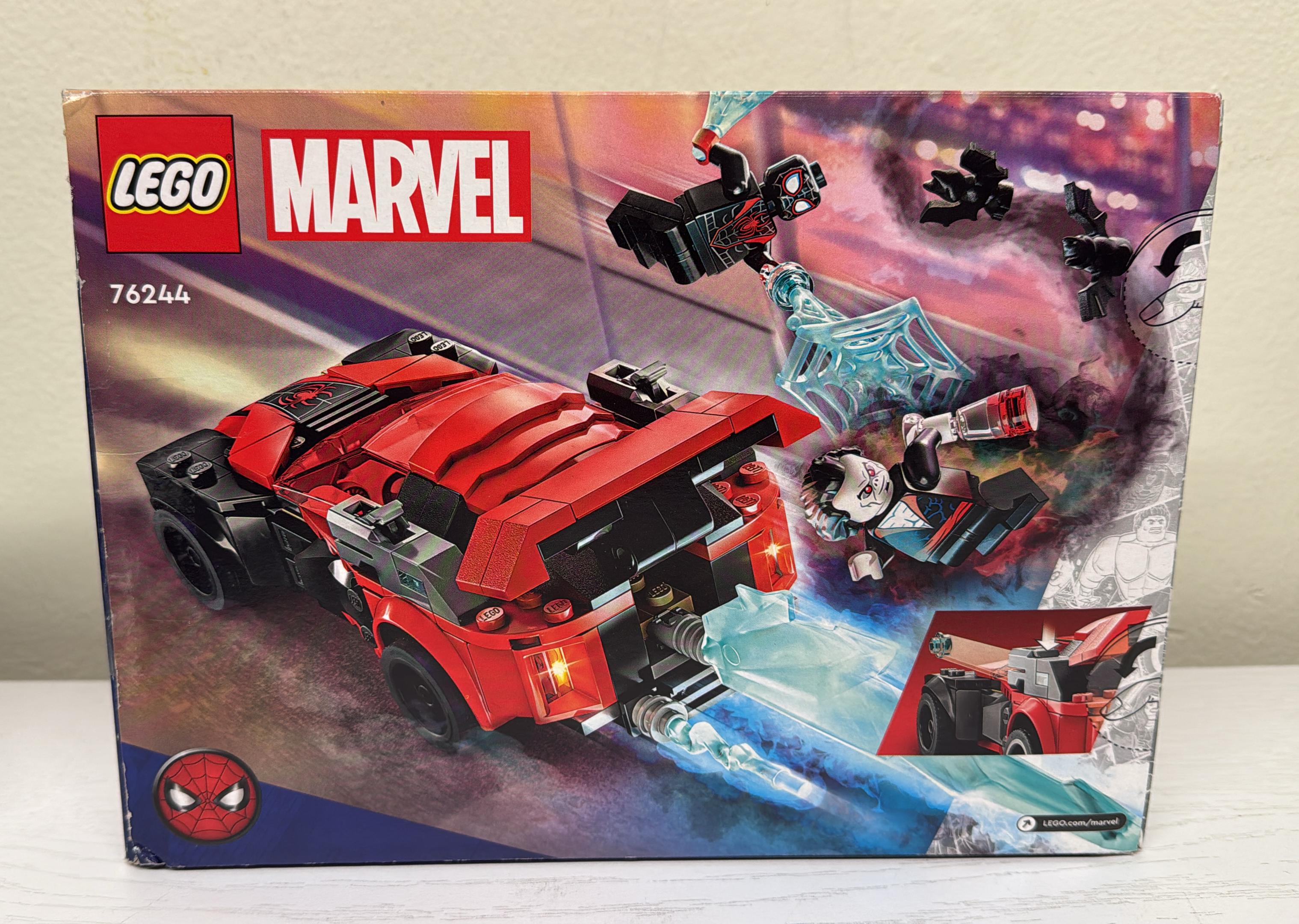 LEGO Marvel Miles Morales vs. Morbius Toy Car Set (76244)