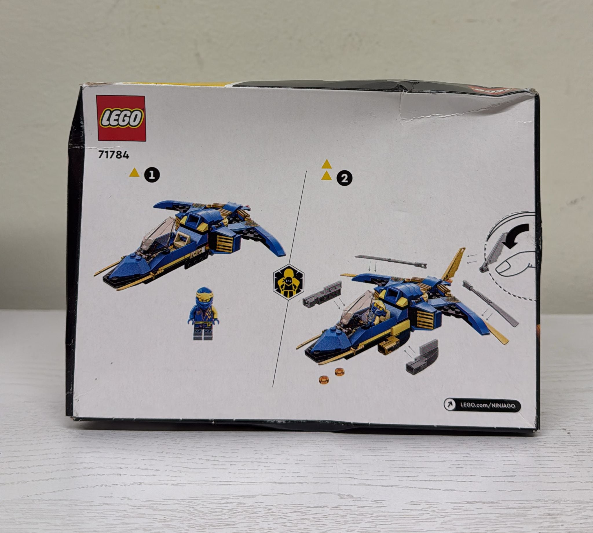 LEGO NINJAGO Jay Lightning Jet EVO Toy Plane Set (71784)