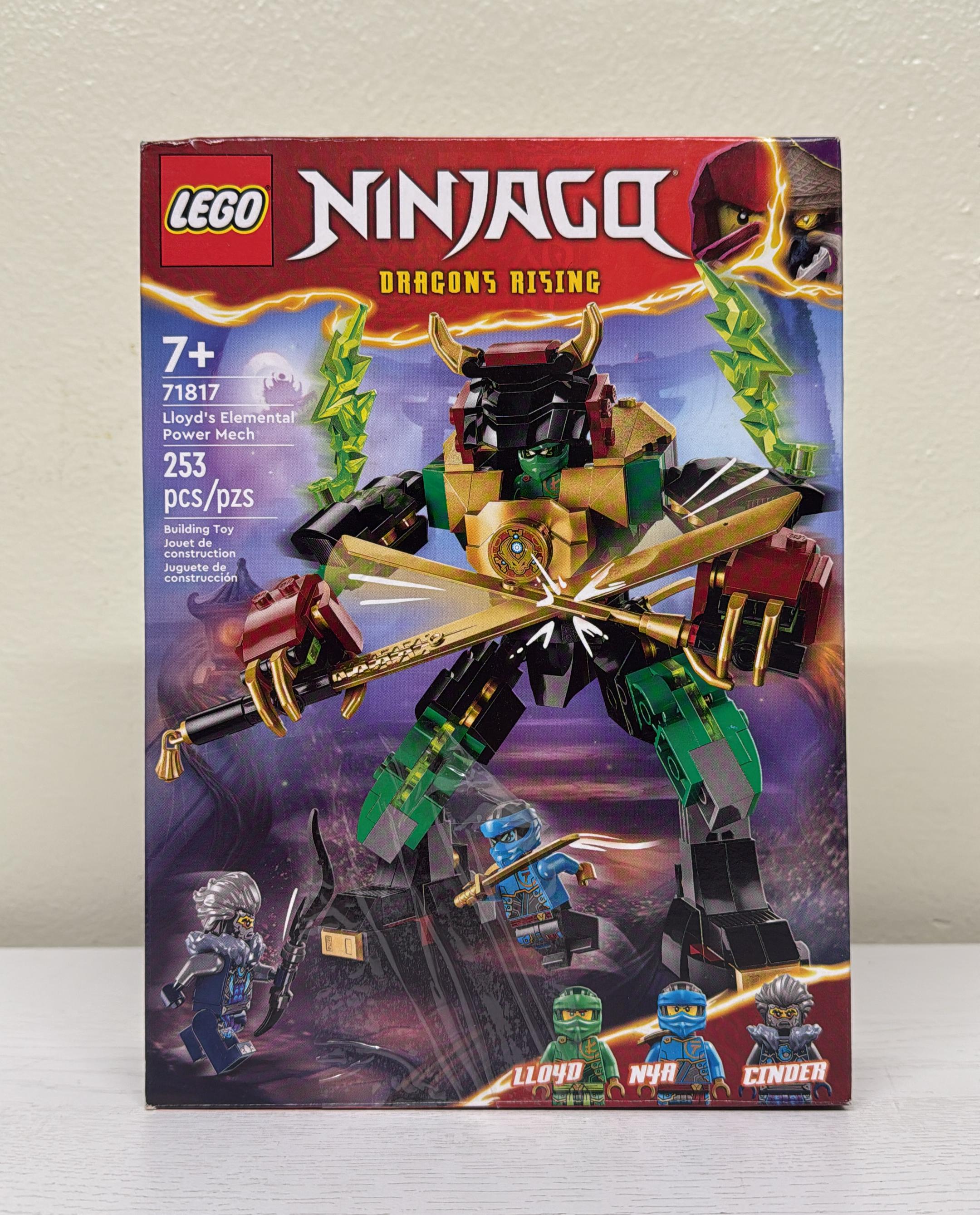 LEGO NINJAGO Lloyd's Elemental Power Mech Ninja Gift Toy (71817)