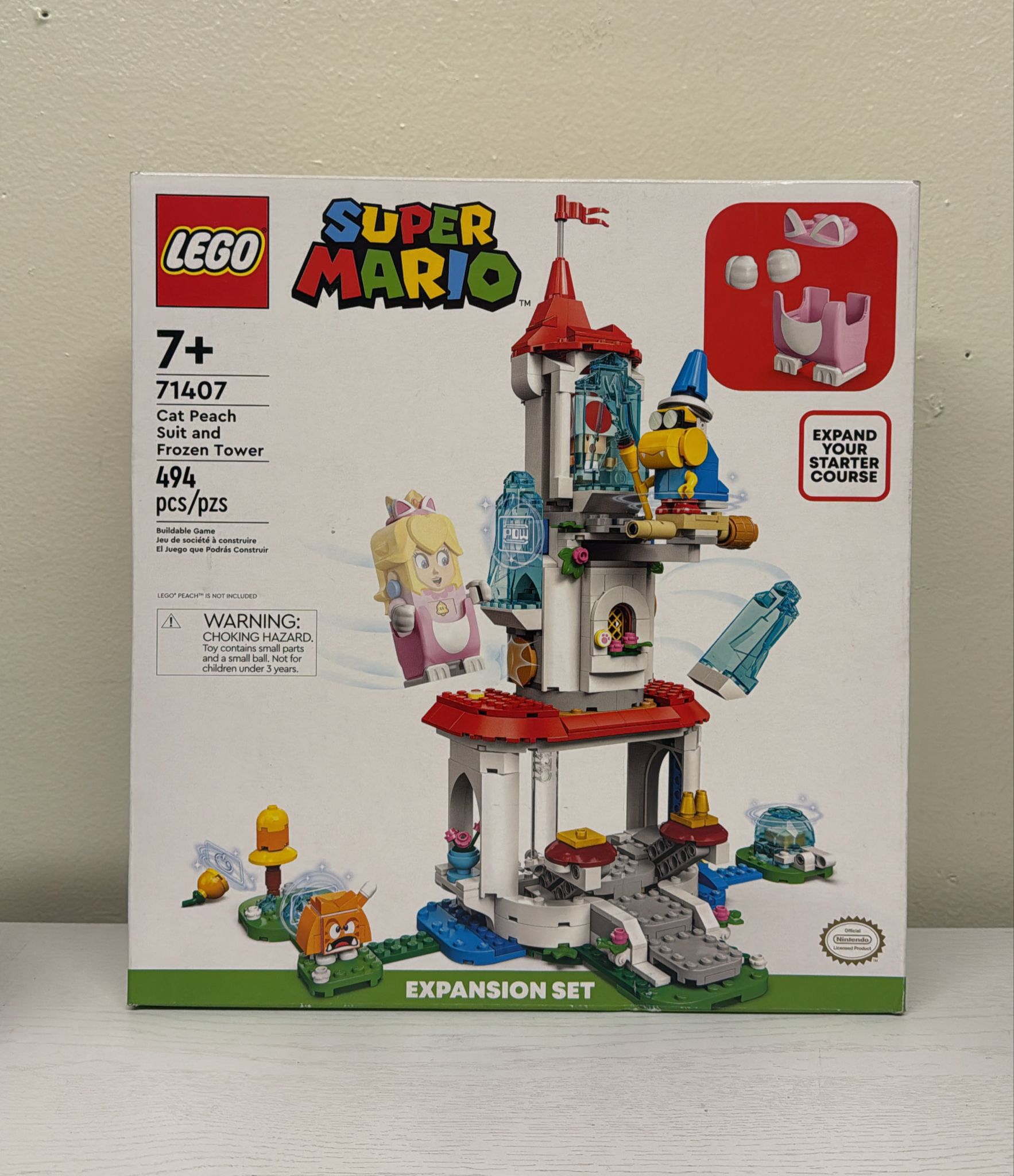 LEGO Super Mario Cat Peach Suit &amp; Tower Expansion Set 71407