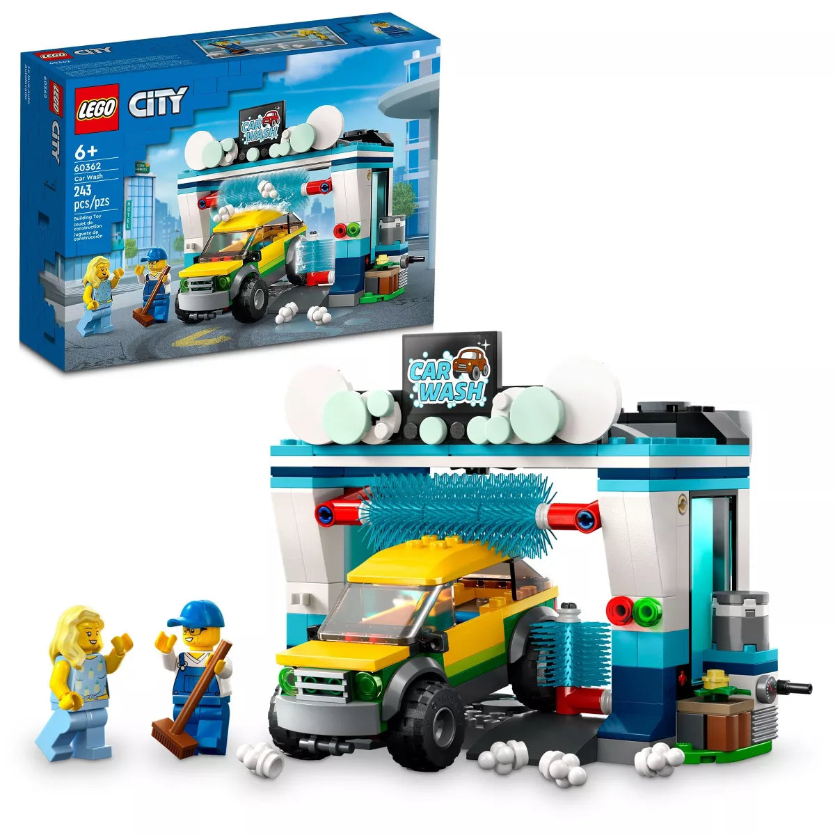 LEGO City Car Wash Pretend Building Toy Set (60362)