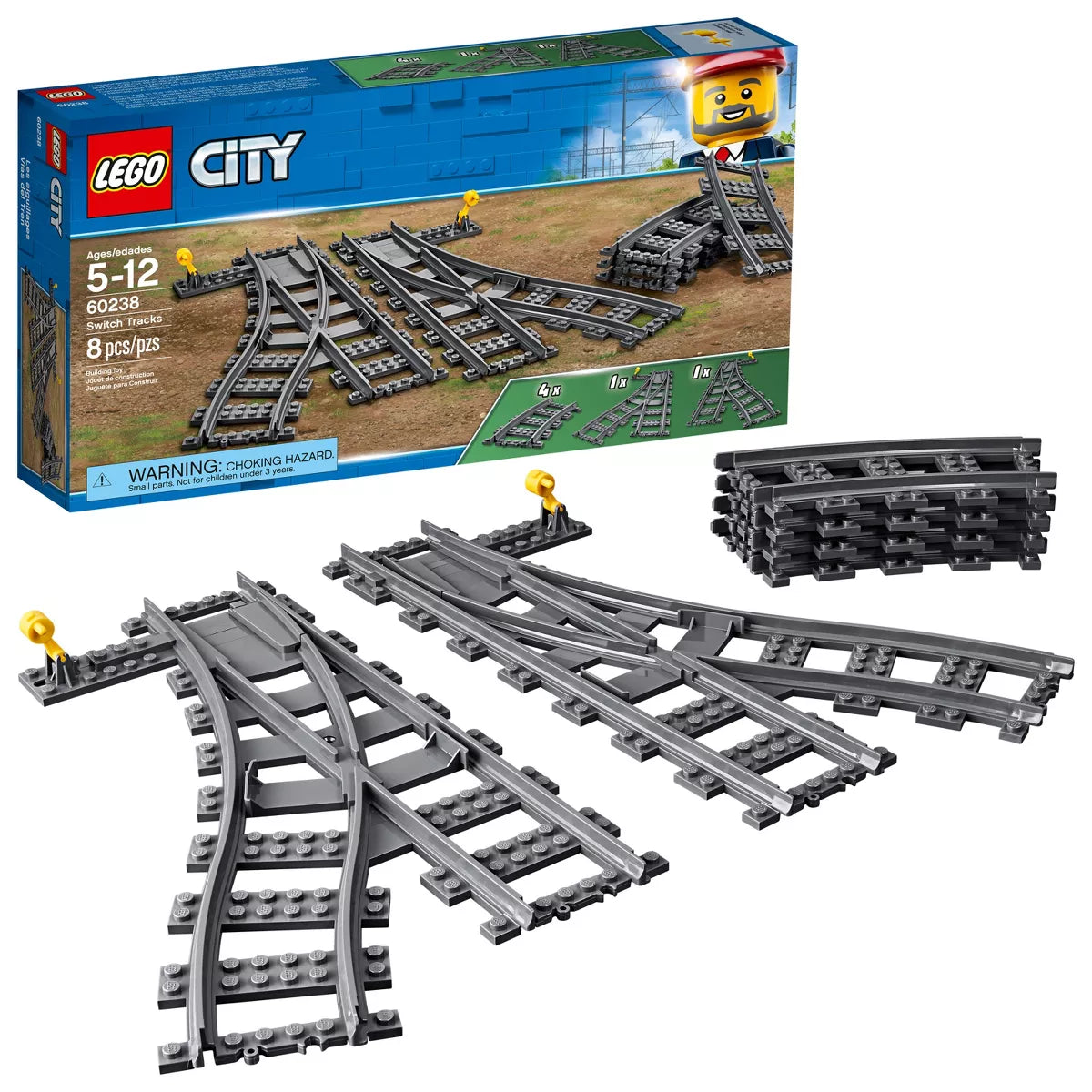 LEGO City Switch Tracks Set (60238) (Brand New)