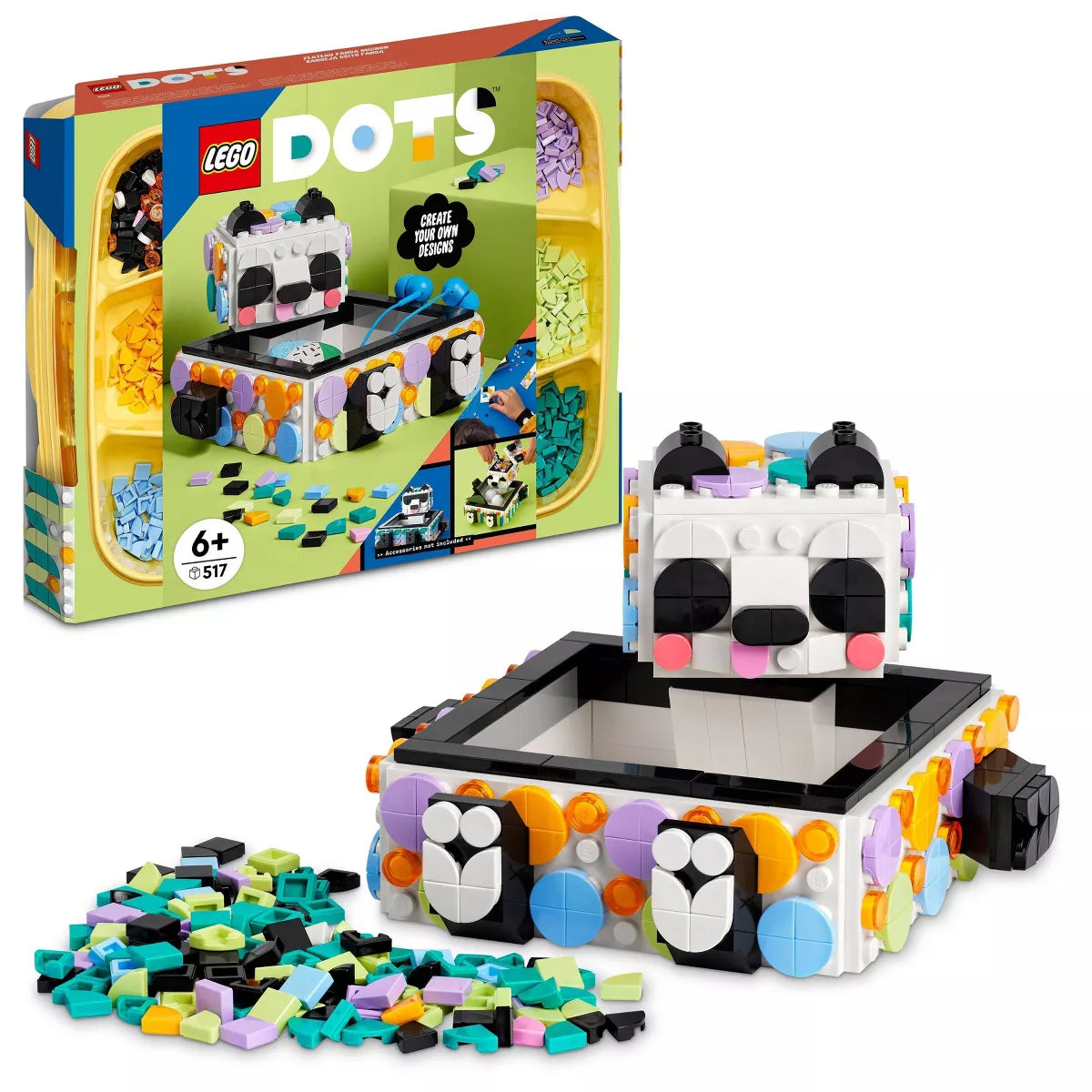 LEGO DOTS Cute Panda Tray DIY Room Décor Crafts Toy (41959) (Brand New)