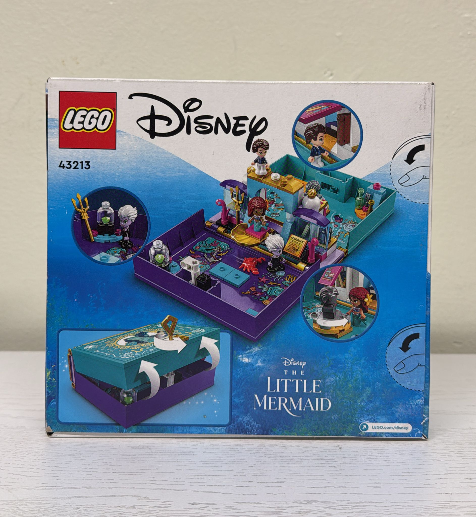 LEGO Disney The Little Mermaid Story Book Building Toy with Micro-Dolls 43213